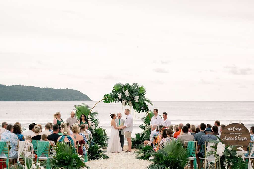 Phuket Beach Wedding Video – Large Ceremony with Guests